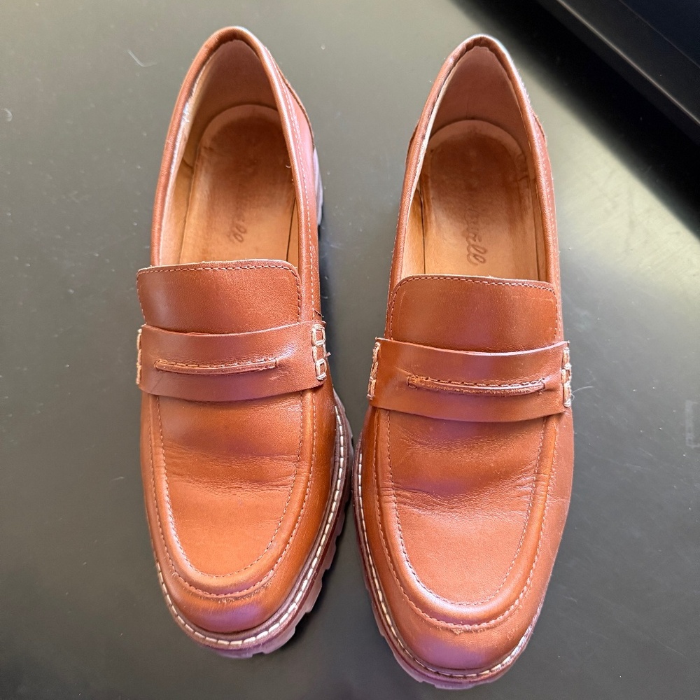 Madewell Corinne 7.5 Dried Maple Lugsole Loafer